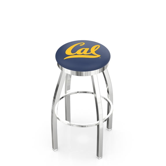 L8C2C Cal 36" Swivel Bar Stool with Chrome Finish