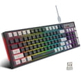 thumbnail image 1 of L900 Film Game Office Keyboard RGB Backlight Two-color Injection Key Cap Gray Color Matching 2.4G Wireless Keyboard, 1 of 12