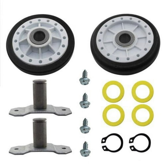 LA-1008 Dryer Rear Drum Roller Kit Compatible with Top Brand AP4242491 LA1008VP