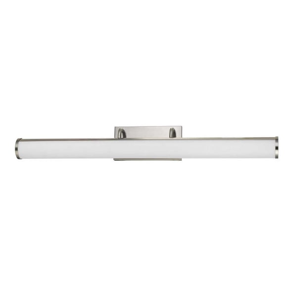 Cal Lighting 8604 LED 39W Metal Dimmable Vanity Light in Brushed Steel Silver