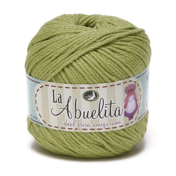LA ABUELITA [50grs] by Omega - Ideal for Amigurumi 100% NON-Mercerized Cotton Yarn - Color: 55-Avocado 83