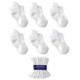thumbnail image 1 of LA Active Baby Toddler Grip Ankle Socks - 6 Pairs - Non Slip/Skid Covered (White, 0-3 Months), 1 of 3