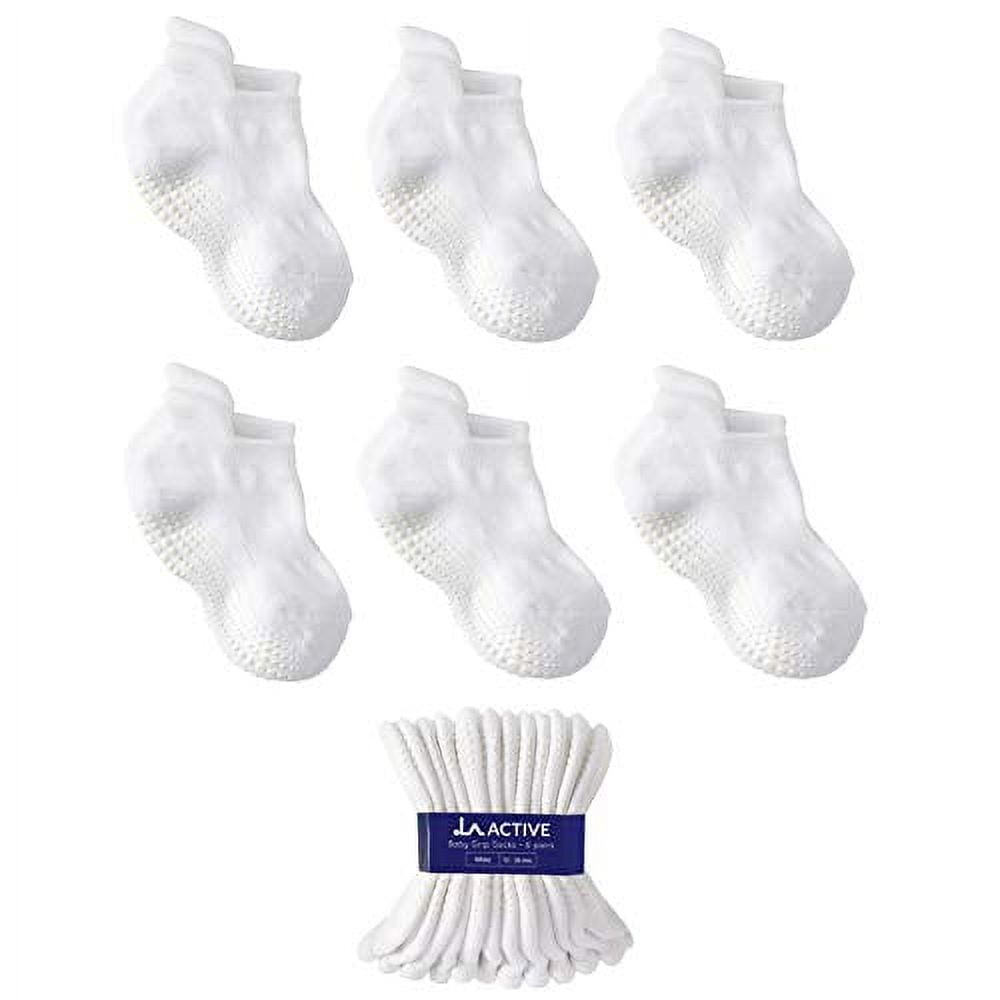 Buy LA Active Boys and Girls Kids Non-Slip Grip Crew Socks for Newborn  baby, Infants & Toddlers 4-7 Years - 6 Pairs - Color Splash Online at  Lowest Price Ever in India