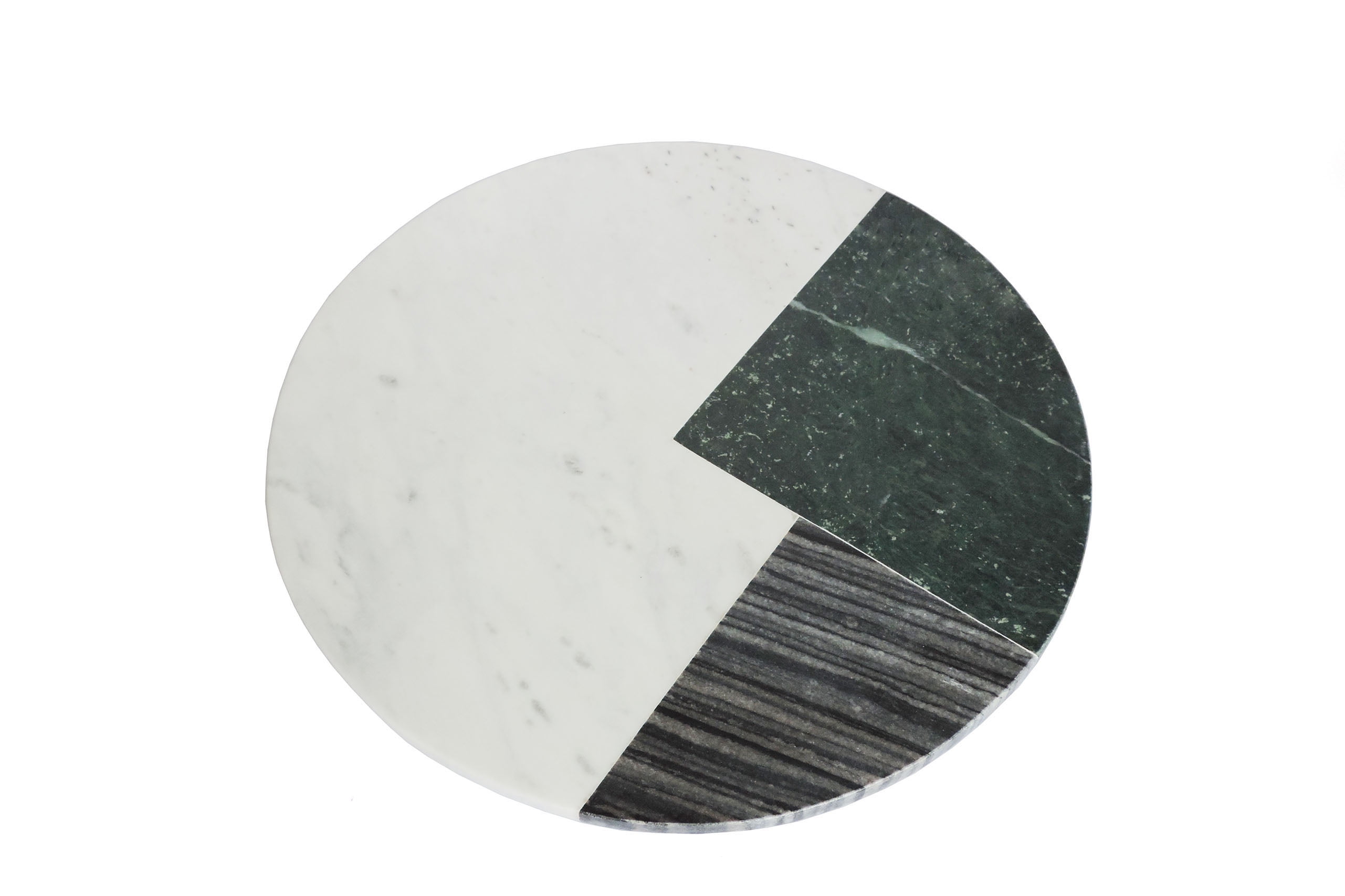 LA BELLA Home | Round Marble Cheeseboard | Multi Color | 11" X 11" Size | Natural Marble Chopping Board | Serveware