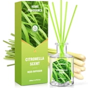 LA BELLEF E Citronella Reed Diffuser 200ml, Lemongrass Scent Home fragrance for Summer Season, Bedroom, Bathroom, Living Room