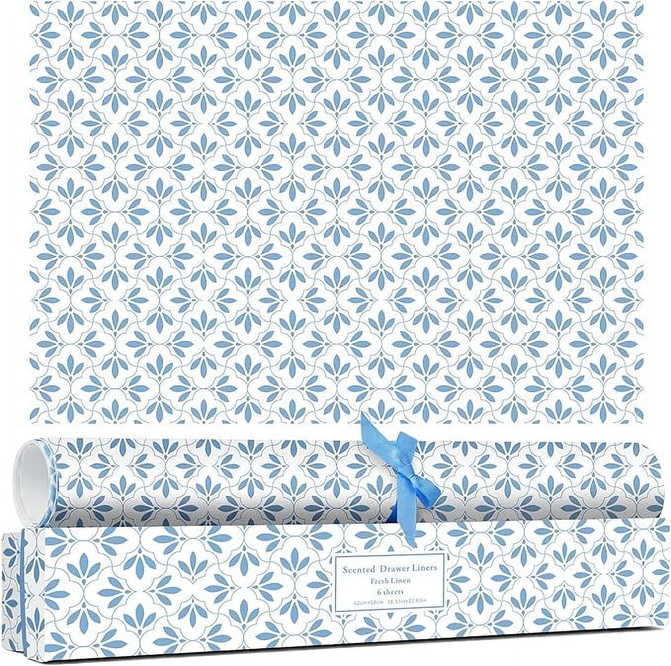 LA BELLEFÉE Fresh Linen Drawer Liners for Dresser 6 Sheets, Scented