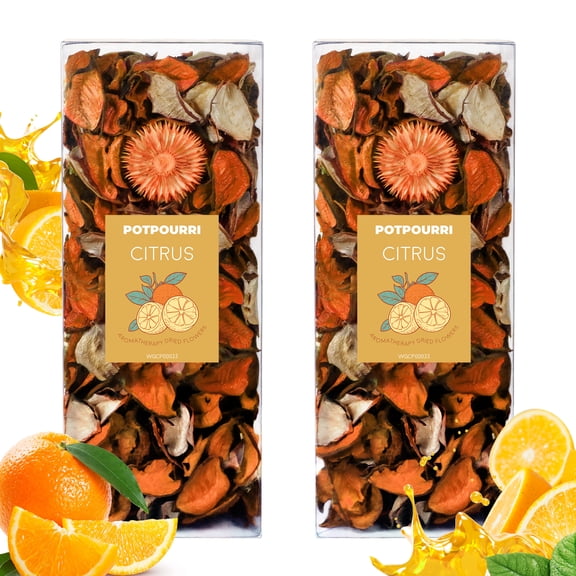 LA BELLEFEE Potpourri Bag, Fresh Citrus Scent 2 Boxes of Dried Flowers Sachet, Refreshing Home, Home, Closet & Drawer