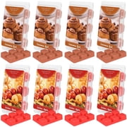 LA BELLEF E Scented Wax Melts, 8 Pack Wax Cubes for Warmers, Cinnamon Roll & Golden Apple Scents