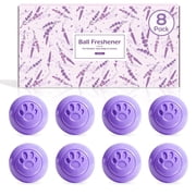 LA BELLEF E Shoe Deodorizer Balls, 8 Pack - Lavender Scented Odor Eliminator for Sneakers, Gym Shoes, Closet & Car , Continuous Freshness