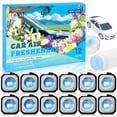 thumbnail image 1 of LA BELLEFEE Car Vent Air  Freshener Clip, 6 Baby Powder 6 New Car Scent, 12 Count, 1 of 7