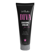 LA BODIES DIVA Women's Shaving Cream, with Aloe Vera, Coconut Oil, and Natural Ingredients, Non-Irritating Shaving Cream for Women – Skin Feeling Clean, Smooth, and Soft, 8 oz (236 mL) – Made in USA