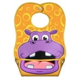 thumbnail image 1 of LA Baby Crumb Snatcher Waterproof Pocket Bib Large, Catch-All Pocket Design, Hippo, 1 of 7