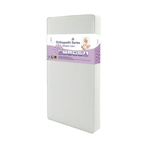 LA Baby Deluxe Orthopedic Natural Air Flow Waterproof Crib & Toddler Mattress, A