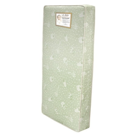 LA Baby Sleepy Night 2-in-1 Orthopedic Crib Mattress, White