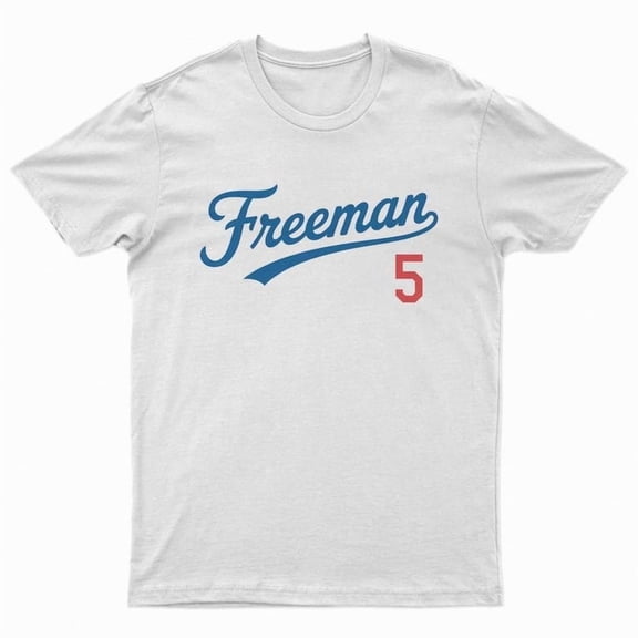 LA Baseball Freeman 5 T-Shirt - Classic Style Tee for Fans, Baseball Star Shirt, Sports Lover Gift, Cool Game Day Apparel