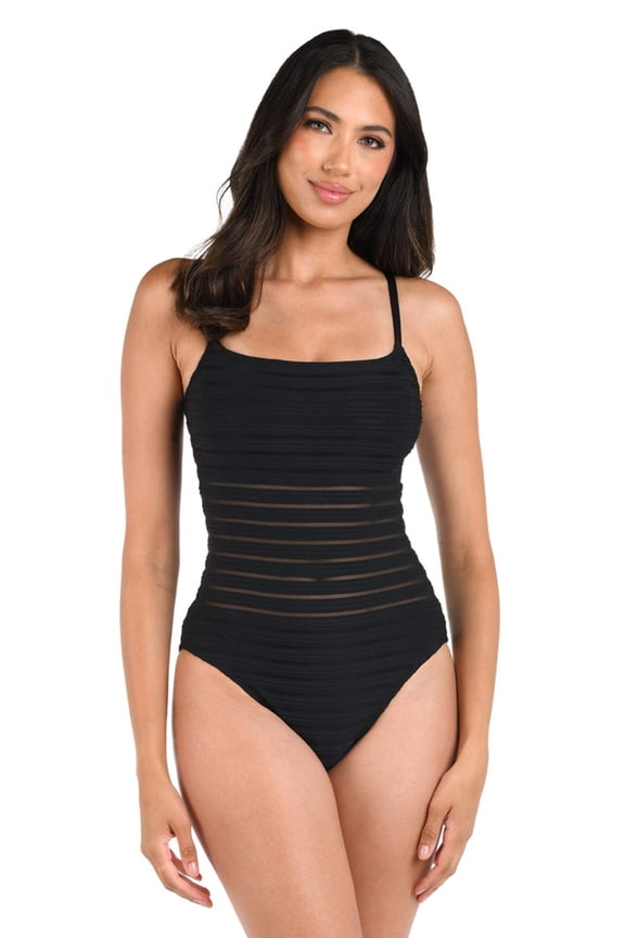 womens One-Piece, 14, Black