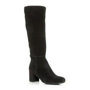 LA CANADIENNE Womens Black Elastic Goring Studded Comfort Jenna Square Toe Block Heel Zip-Up Dress Boots 10 M
