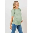 thumbnail image 1 of LA CLEF SOLID BUBBLE SLEEVE TOP, 1 of 4