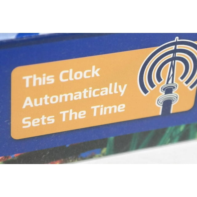 LA CROSSE WT3126B 12INCH ATOMIC TIME ANALOG WALL CLOCK ALUMINUM SELF