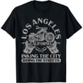 thumbnail image 1 of LA California Riding The Streets Biker Los Angeles T-Shirt, 1 of 3