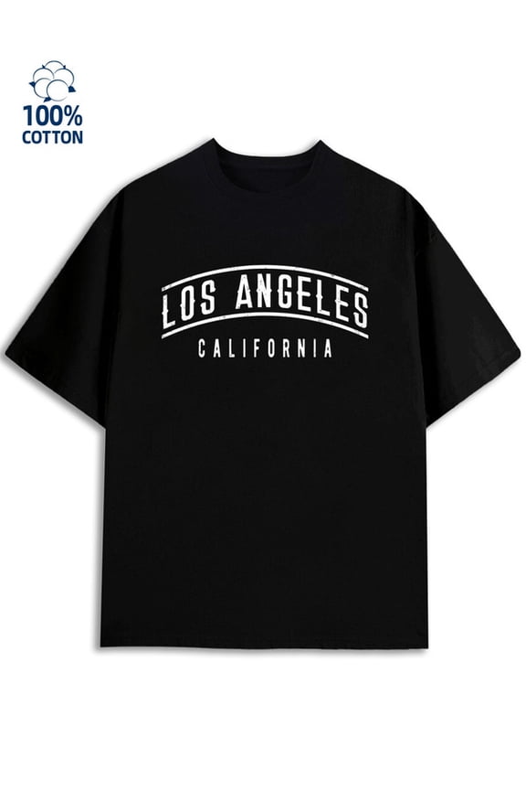 LA California Tee for men Los Angeles 180G 100% Cotton black usa 79 Vintage Unisex Shirt Short Sleeve tshirts Fashion Unisex Shirt Graphic Tee tshirts Fashion Unisex Shirt Crewneck tshirts