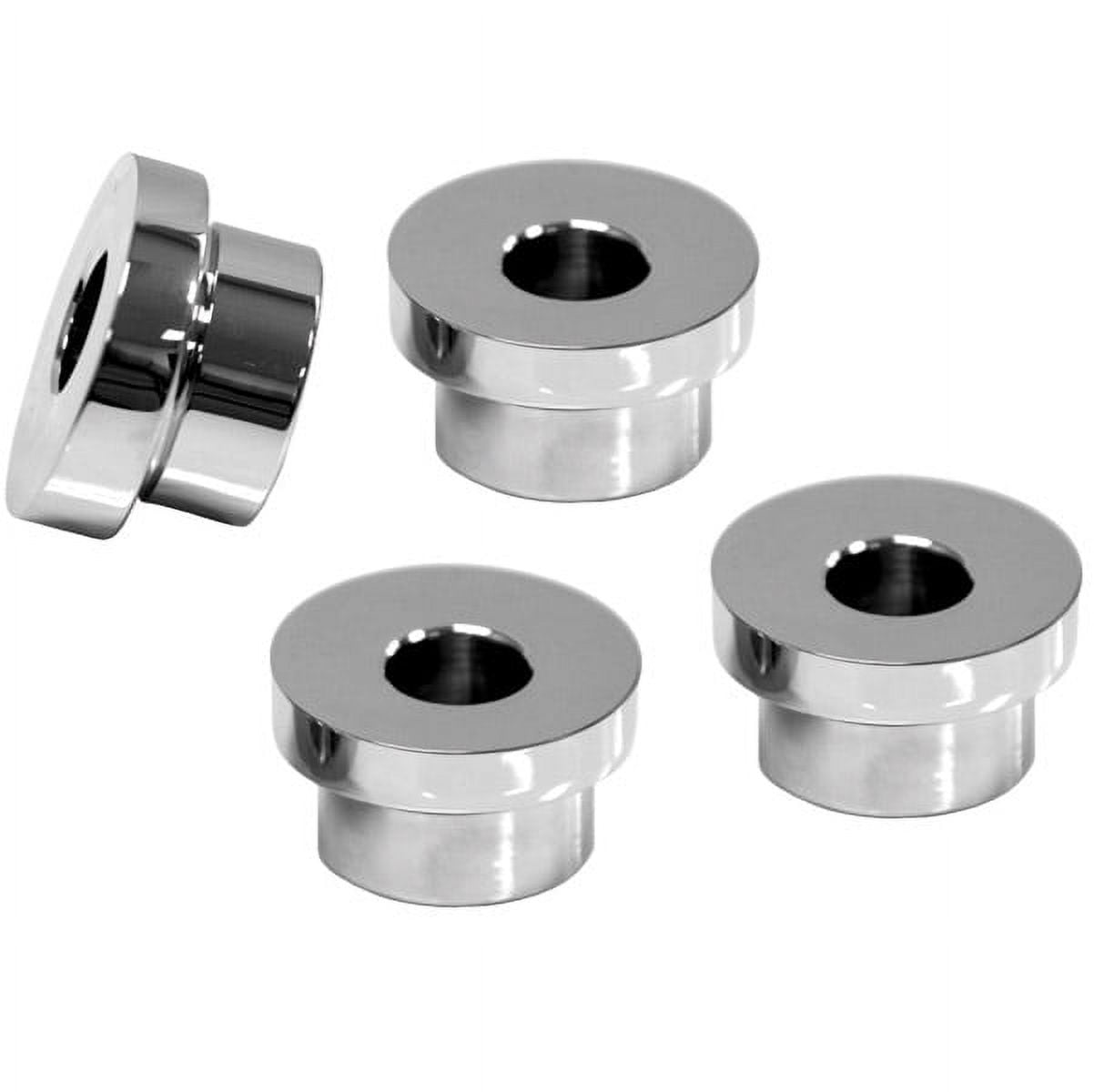 LA Choppers Chrome Solid Handlebar Riser Bushings (LA740050)