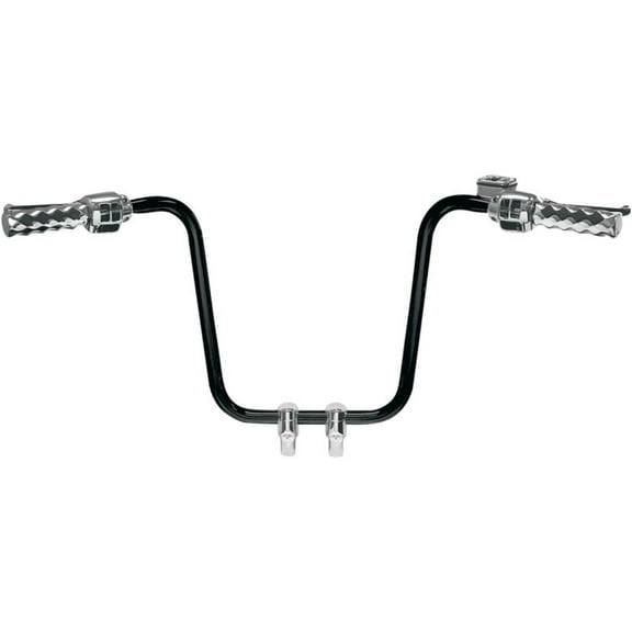 La Choppers LA-7312-18B 1-1/4in. Hefty Ape Hanger Handlebar - 18in. - Black Powdercoat
