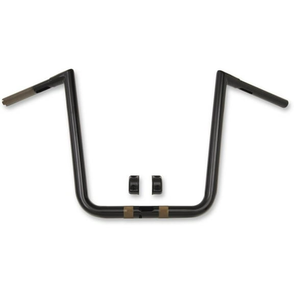 LA Choppers LA-7312-63B 1-1/4in. Ape Hanger Hefty Twin Peaks Handlebar - 13in. - Gloss Black