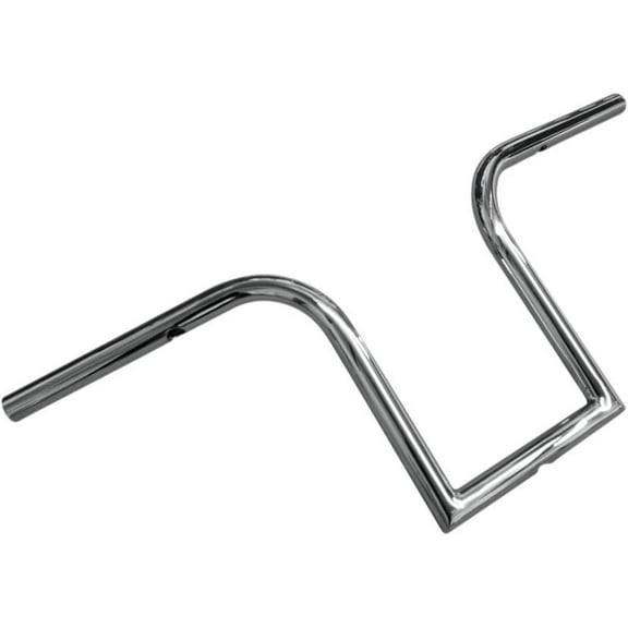 LA Choppers LA-7381-10 1in. Old School Bourbon Ape Hanger Handlebar - 10in. - Chrome