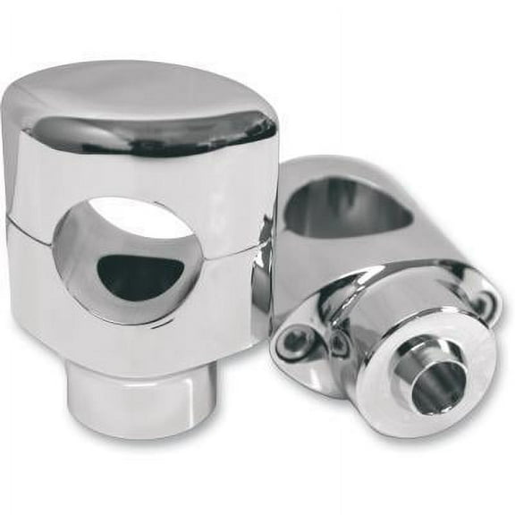 LA Choppers LA-7402-01 Smooth Riser for 1in. Handlebar - 1-1/2in. Tall - Chrome