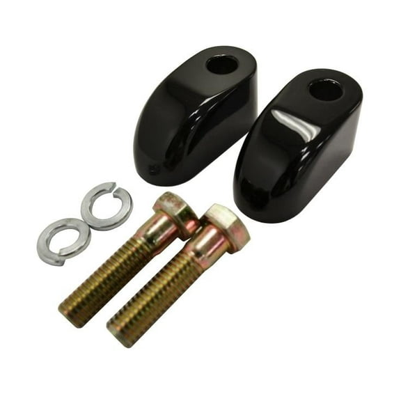 LA Choppers LA-7416-02B Pullback Extensions for Handlebar Risers - 2in. - Gloss Black