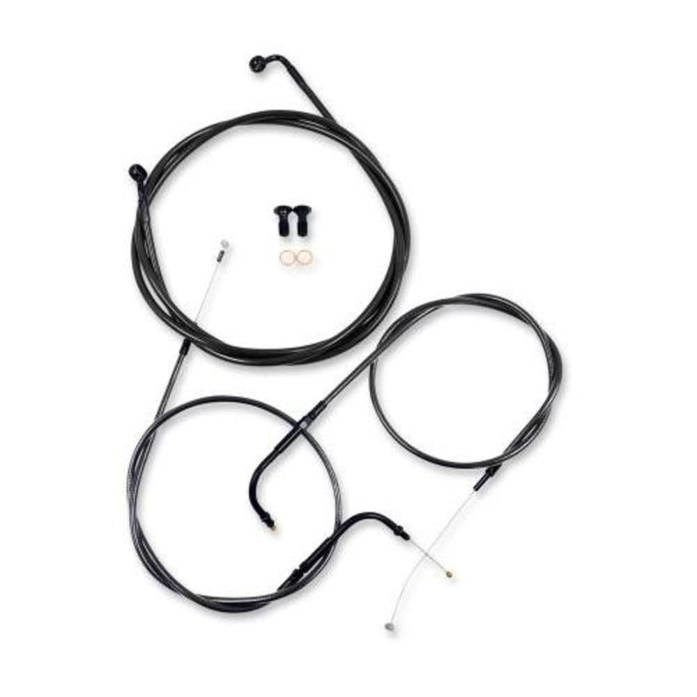 LA Choppers LA8051KT13M Cable/Brake Line Kit 12in.14in. Ape Hangers Midnight