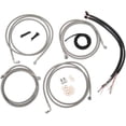 thumbnail image 1 of La Choppers LA-8051KT2-08 Complete Handlebar Cable/Brake & Clutch Line/Wire Kit - Stainless Braided, 1 of 1