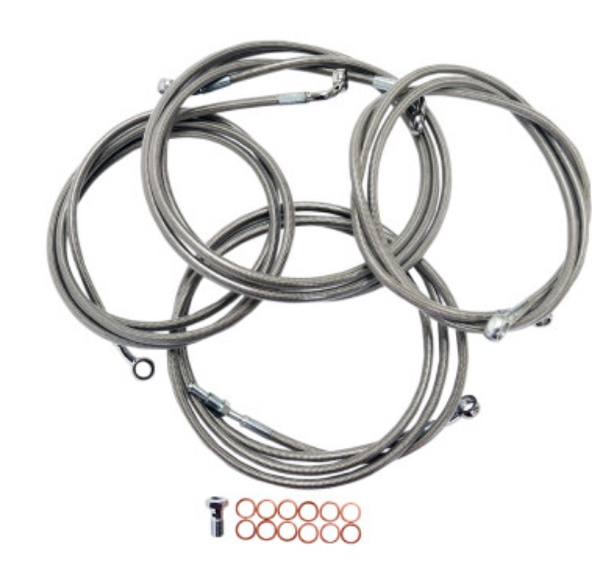 LA Choppers LA8052KT19 Cable/Brake Line Kit 1820in. Ape Hangers Stainless
