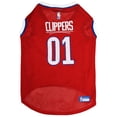 thumbnail image 1 of LA Clippers Mesh Dog Basketball Jersey, 1 of 4