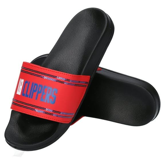 LA Clippers Women's Sequin Slide Sandals