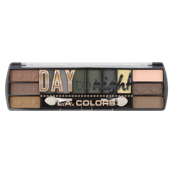 LA Colors Day To Night 12-Color Eyeshadow Palette, Sunrise