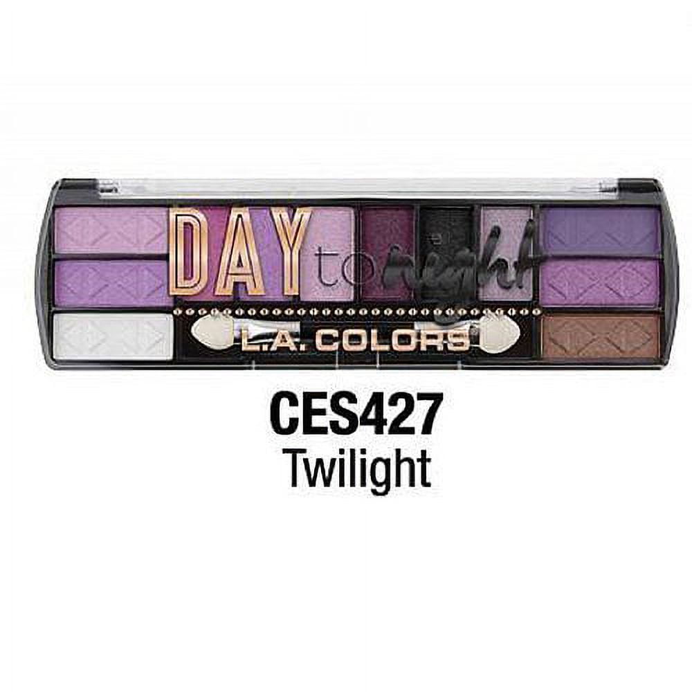 LA Colors Day To Night 12-Color Eyeshadow Palette, Twilight