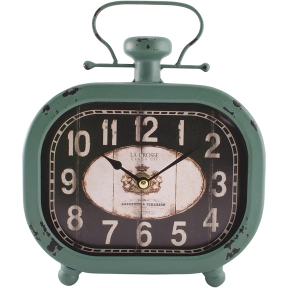 La Crosse Clock Analog Metal Battery Operated Clock
