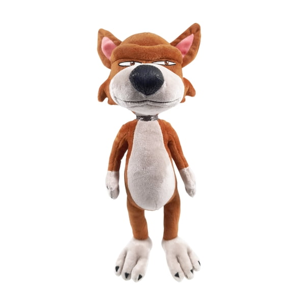LA GRANJA DE ZENN Lobo Beto Musical Wolf Plush Toy, Soft Stuffed Animal with 3 Songs & 3 Phrases, Shiny Texture Details, Batteries Included, 11.81-inch