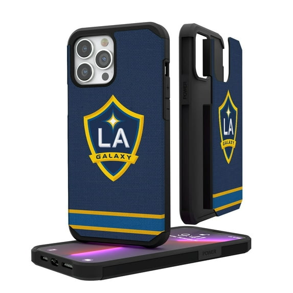 LA Galaxy iPhone Stripe Design Rugged Case