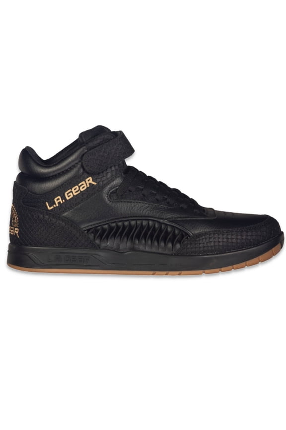 Men's Flame Retro Hightop Sneakers, Black