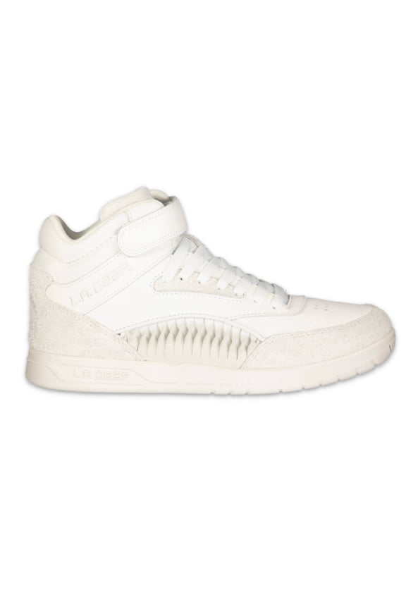 Men's Flame Retro Hightop Sneakers, White