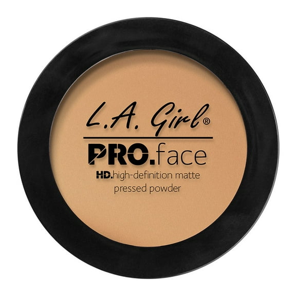 LA Girl Pro Face HD Matte Pressed Powder Foundation, Medium Beige, 0.25 Oz