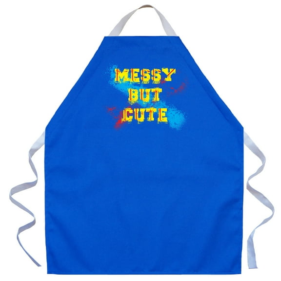 LA Imprints Aprons For Kids Boys Girls -Messy But Cute