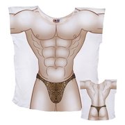 LA Imprints Fantasy Coverup Leopard Thong Mens Bikini Body Coverup T-Shirt