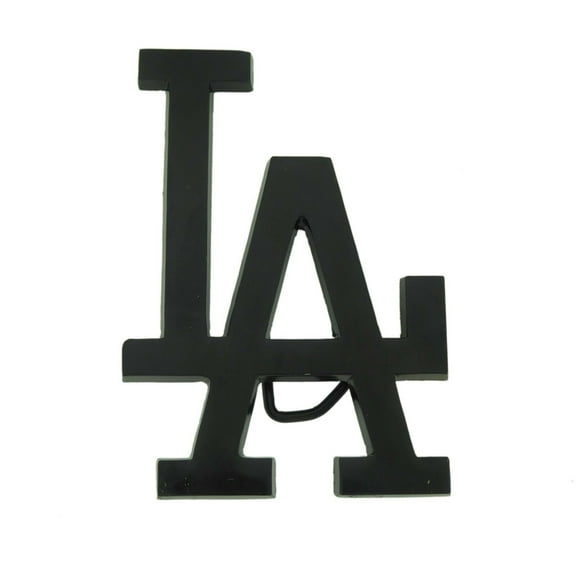 LA Initials Los Angeles City California USA DIE-CUT Black Belt Buckle Rodeo Cowboy Texas Style Metal New