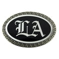 thumbnail image 1 of LA Initials Los Angeles City California USA with Bottle Opener Belt Buckle Rodeo Cowboy Texas Style Metal New, 1 of 2