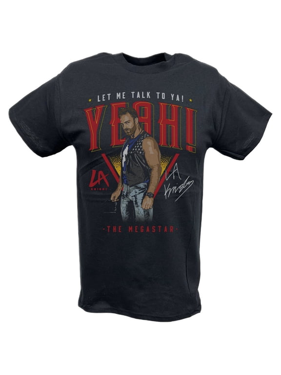 LA Knight The Megastar Black T-shirt