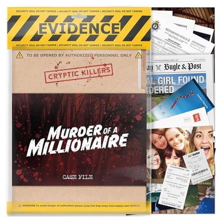 LA LABCKUSAMOAM Cryptic Killers Murder of a Millionaire Board Game
